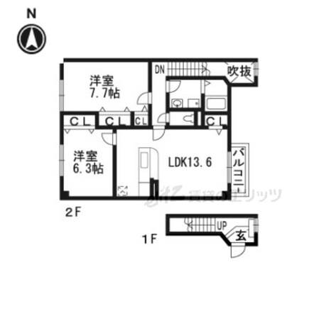 ディアコートの物件間取画像